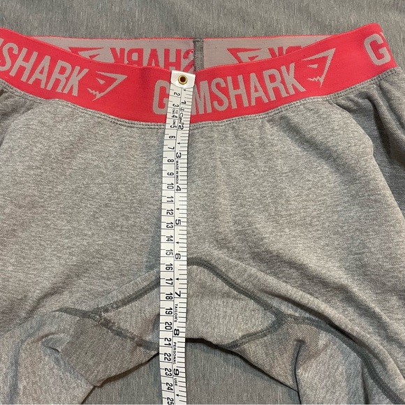 Gymshark Flex Seamless Leggings L Light Grey Marl Pink Waist High Waisted Sculpt - Picture 5 of 10